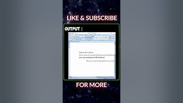 automate word document using python #coding #programming #learnpython