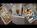 Declutter & clean with me! skincare   bodycare bathroom reorganization & more! allyiahsface vlogs
