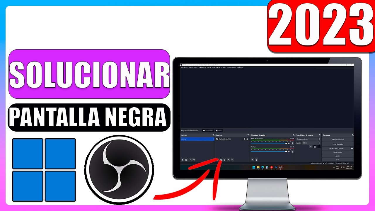 ✅Solucionar obs no graba mi pantalla o pantalla negra en obs