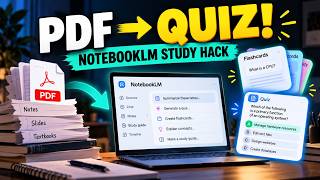 How to Use NotebookLM for Studying (2026) | PDFs to Quizzes &amp; Flashcards