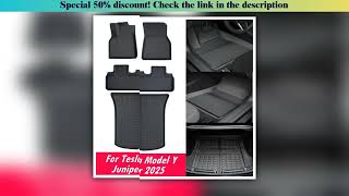 Top Car Floor Mats For Tesla Model Y Juniper 2025 LHD RHD Model Y All Weather Floor Liners Anti-slip