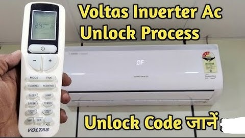 Voltas Inverter AC unlock password🔑code jane !! Voltas AC new model 2023 !!#voltasac #youtube #viral