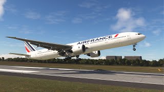 Dangerous Landing of Air France at Fort Lauderdale-Hollywood International Airport - MFS2020