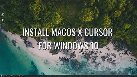 How to install MacOSX Cursor Windows 10 2020 | Windows 10 Customization