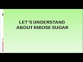 LET'S UNDERSTAND ABOUT RIBOSE SUGAR #biology #science #zoology #ssbodisha  #ssbpreparation