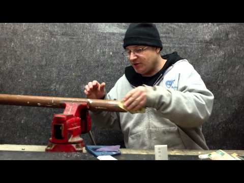 How To Clean 2 inch DWV Copper Pipe With Sandpaper