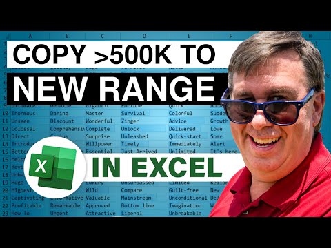 Excel - Numbers Greater than 500K to New Range: Episode 1672