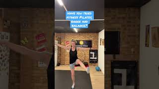 Have you tried fitness Pilates, barre and balance? Subscribe for more. #fitnesspilates #barre
