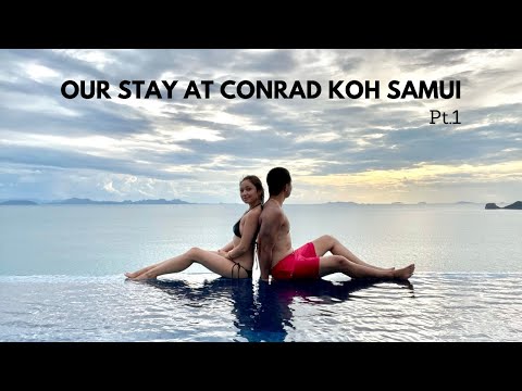 CONRAD KOH SAMUI, Thailand - Infinity Private Pool Room View + Around The Hotel- Vlog Pt.1