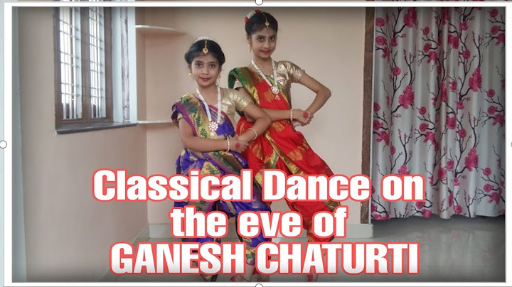 Classical Dance on the birthday of bappa /performed by Ruthika and Akshaya