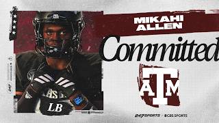 WATCH: 4-star Mikahi Allen commits to the Texas A&M Aggies | Live Commitment