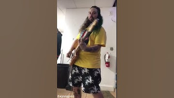 Thumbnail of Ruby Da Cherry plays guitar while GhosteMane is on the drums (5/12/18) [$UICIDEBOY$]