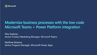 Modernize business processes with the low-code Microsoft Teams + Power Platform integration
