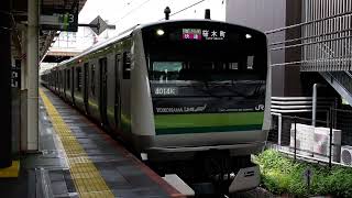 E233系H004編成　中山駅発車