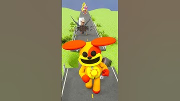 T-REX & Skibidi Toilet & Jax Jumping over Open Bridge into a Gigantic Deep #shorts