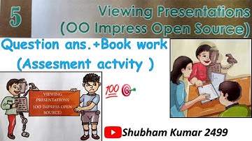 Dav class 6 computer chapter 5 question answers & Book work | Viewing presentations | Full solutions