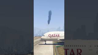 Runway Chaos! A380 Blocks A320's Emergency Landing Gtav