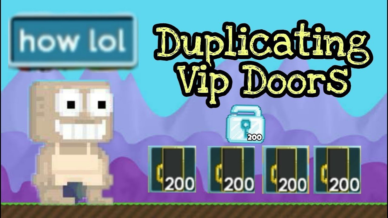 Growtopia Duplicating Vip Doors (Prank) YouTube