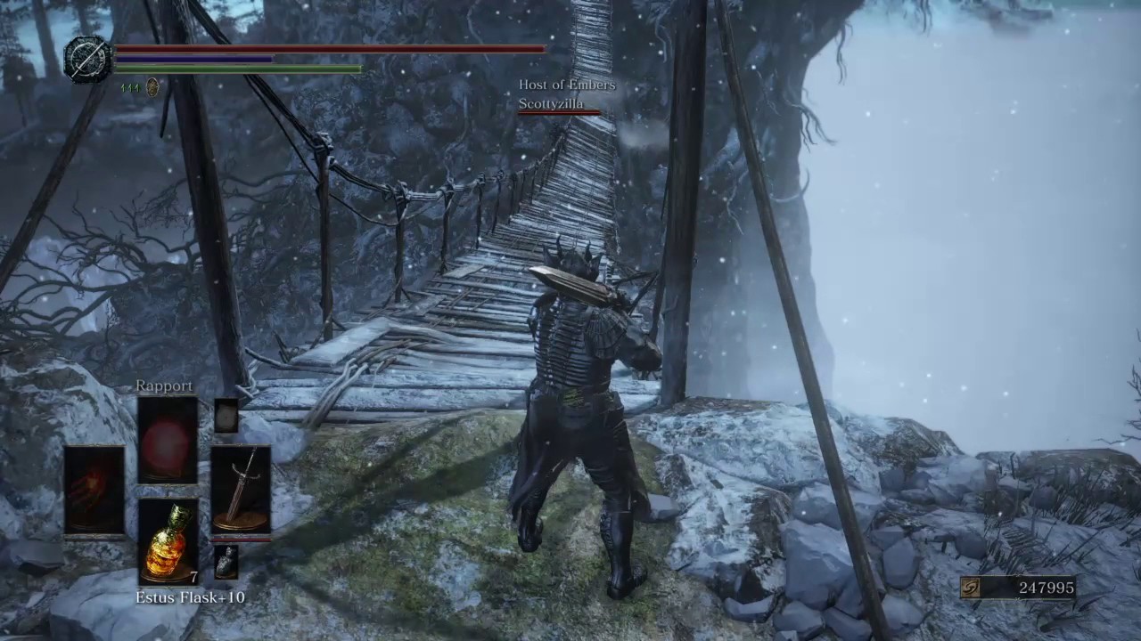 DARK SOULS III Treacherous bridge YouTube