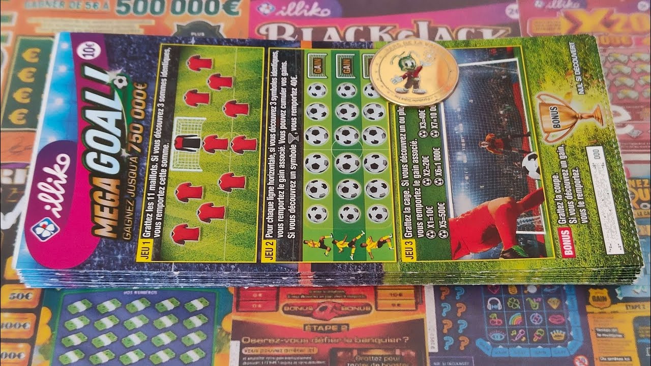 Grattage d'un carnet de Méga Goal !! on veut le Méga gain ☘️🙂☺️🥰