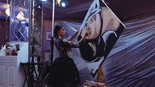 Dancing Painter Show. Performance for Daria. Birthday gift. Jul 20 2019