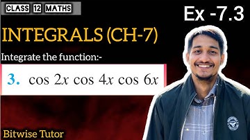 Ex 7.3 class 12 maths q3 | Ex 7.3 q3 class 12 | Question 3 exercise 7.3 Class 12