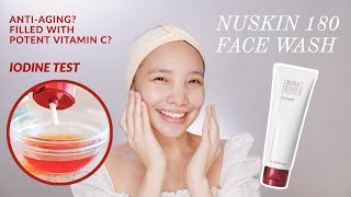 FAVORITE FACIAL WASH! NUSKIN 180 FACE WASH I Asian Skin Care | Application and Demo + Iodine Test screenshot 1