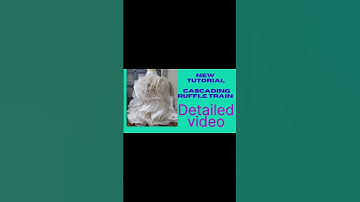 Cascading Ruffle Train Tutorial