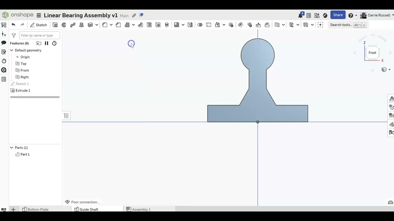 Guide Shaft Linear Bearing Assembly