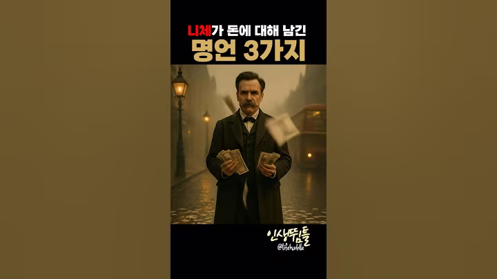 니체가 돈에 대해 남긴 3가지 명언 #니체명언 #철학명언
