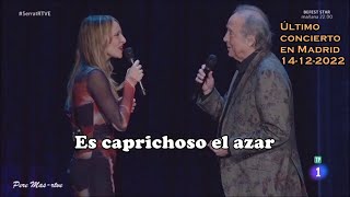 Video thumbnail of "Joan Manuel Serrat - Es caprichoso el azar - Último concierto en Madrid canción a canción 14-12-2022"