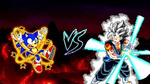 Sonic Chaos V4 JVL OP (all form) VS Vegito V3 OP (all form) in Jump Force Mugen