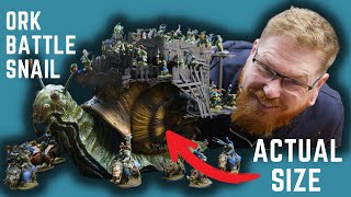 MASSIVE WARHAMMER ORK BATTLE SNAIL