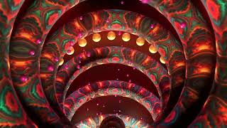 LED Wall Background 3D Tunnel with Mandala Effect | VJ Loop | Psychedelic, Splendor, Fractal Flame