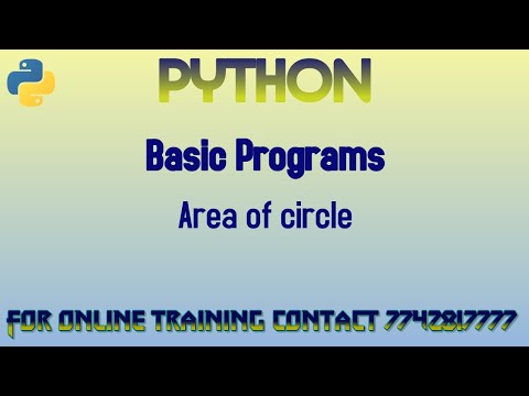 python program to print area of circle