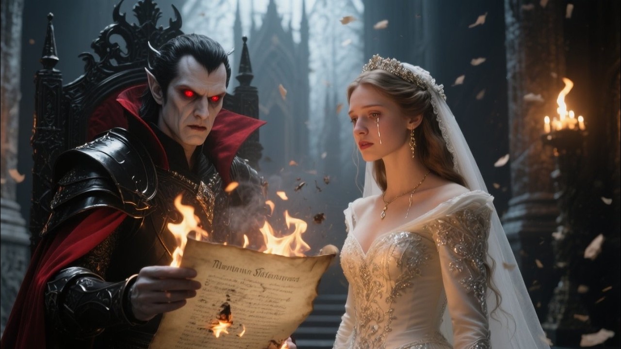 “The Vampire King Wed the Human Princess to Prevent War—Then Burned the Treaty to Prove She