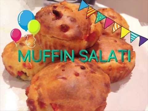 Muffins ai peperoni e formaggio - ricetta