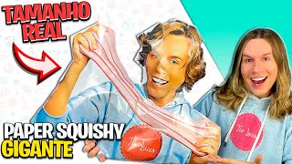 ME TRANSFORMEI EM UM PAPER SQUISHY GIGANTE (tamanho real) | TIO LUCAS