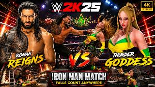 WWE 2K25 LIVE  :  ROMAN REIGNS VS THUNDER GODDESS  SMACK DOWN LIVE  EP-06 #wwelivetoday #wwe #shorts