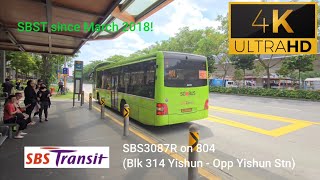 SBST MAN NL323F A22 Euro V Batch 2 (SMB3087R) on 804 (Blk 314 Yishun  Opp Yishun Station)