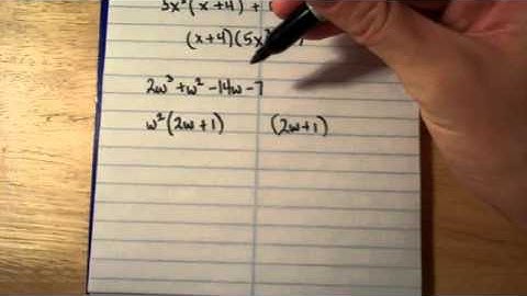 Factoring   Four term Polynomials by Grouping 2