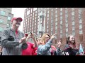 Cooper gets cranking to officially open Fan Fest in downtown Raleigh