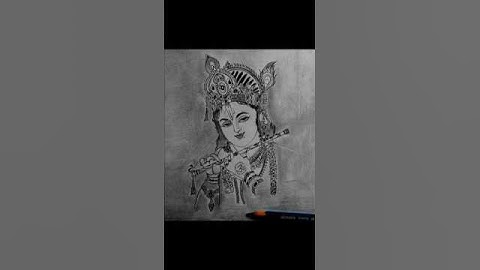 krishna drawing #pencilportrsit #krishna #krishnadrawing #slowed