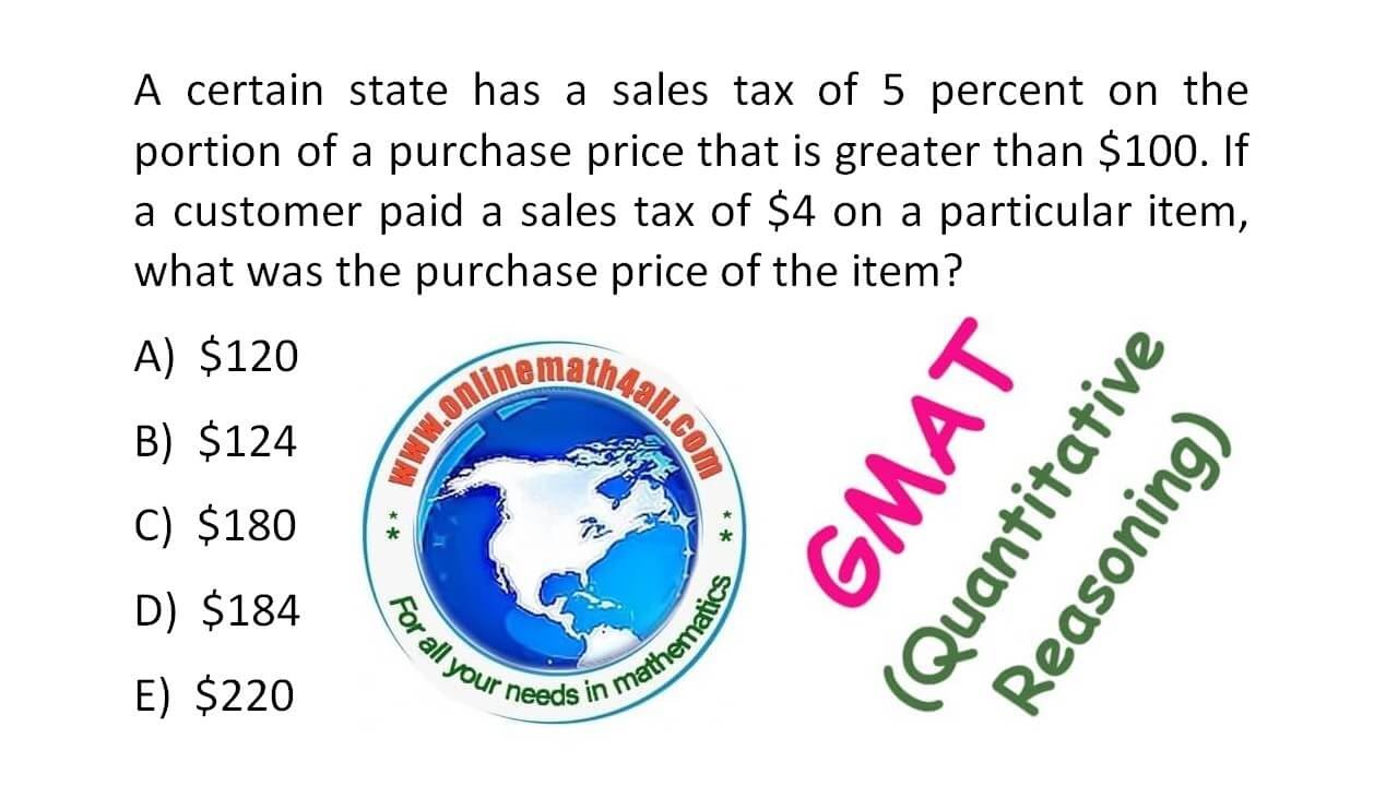 GMAT Quantitative Reasoning - A Problem on Percents - YouTube
