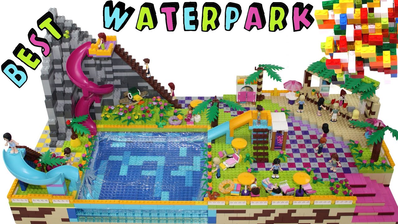 Lego Water Park With Slides Youtube