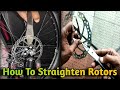 How to easily straighten disc brake rotorsdisc brake plate sidha kaise karenrotor discbrakedisc