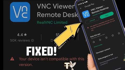 FIX VNC Viewer Error | Your device isn