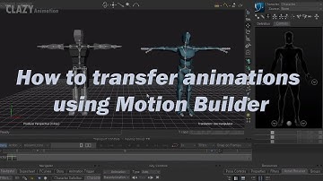 How to transfer animations used the motion builder
