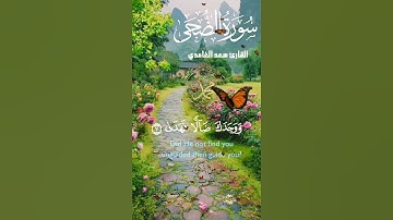 تلاوة خاشعة عطرة مباركة جميلة عذبة للشيخ سعد الغامدي سورة الضحى