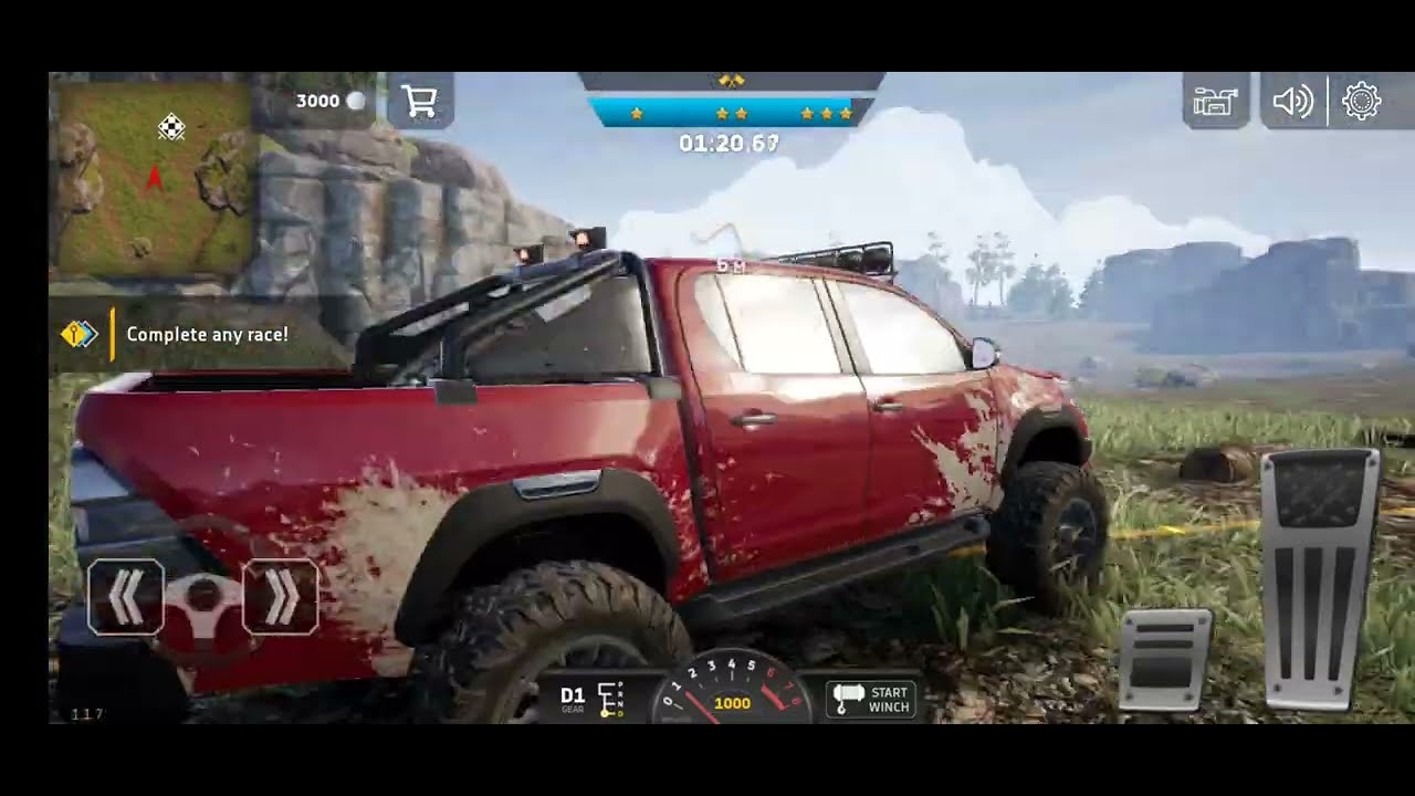 Toyota Hilux Off-road Truck Simulator Game Part 1 - YouTube